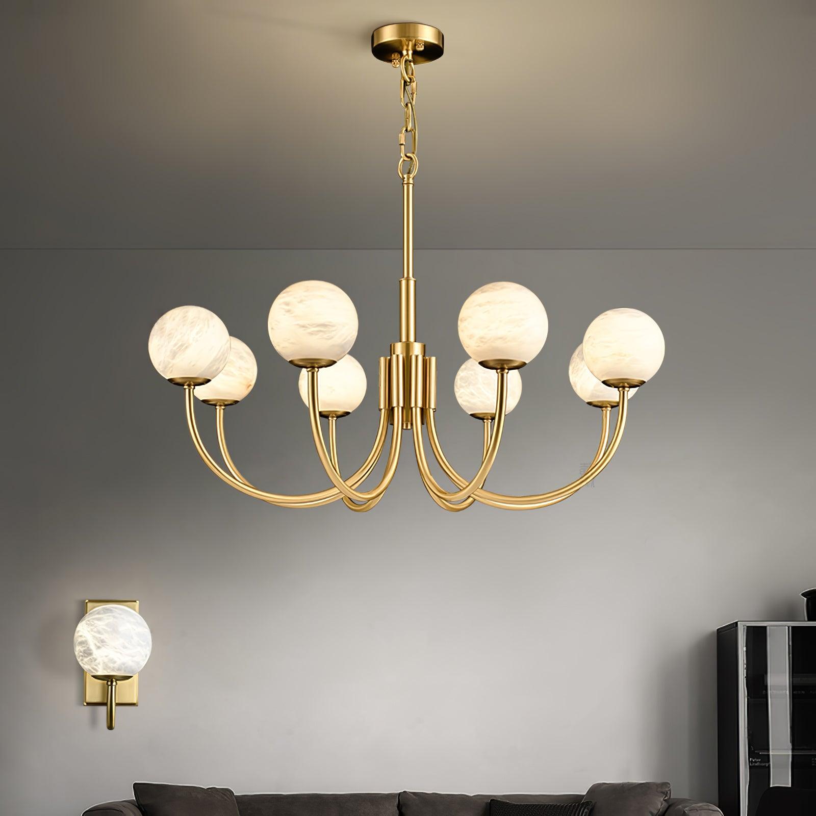 aurelian-alabaster-globe-chandelier-anzaz-Brass & White-3