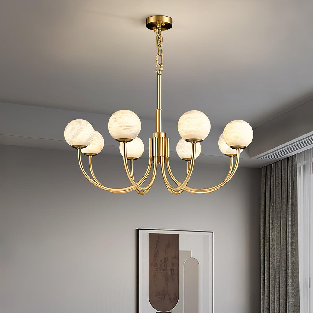 aurelian-alabaster-globe-chandelier-anzaz-Brass & White-6