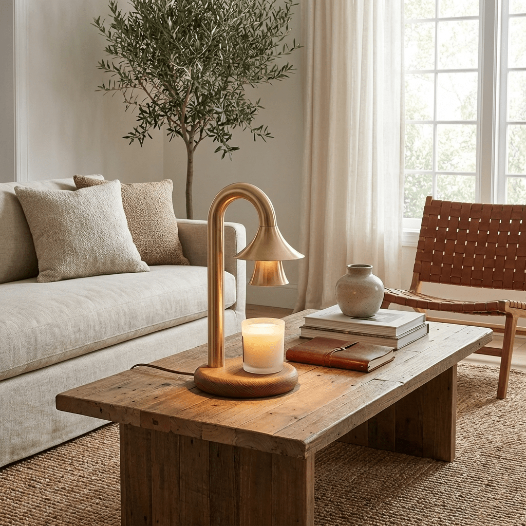 aurelio-candle-warmer-lamp-anzaz-Wood Color & Gold-2