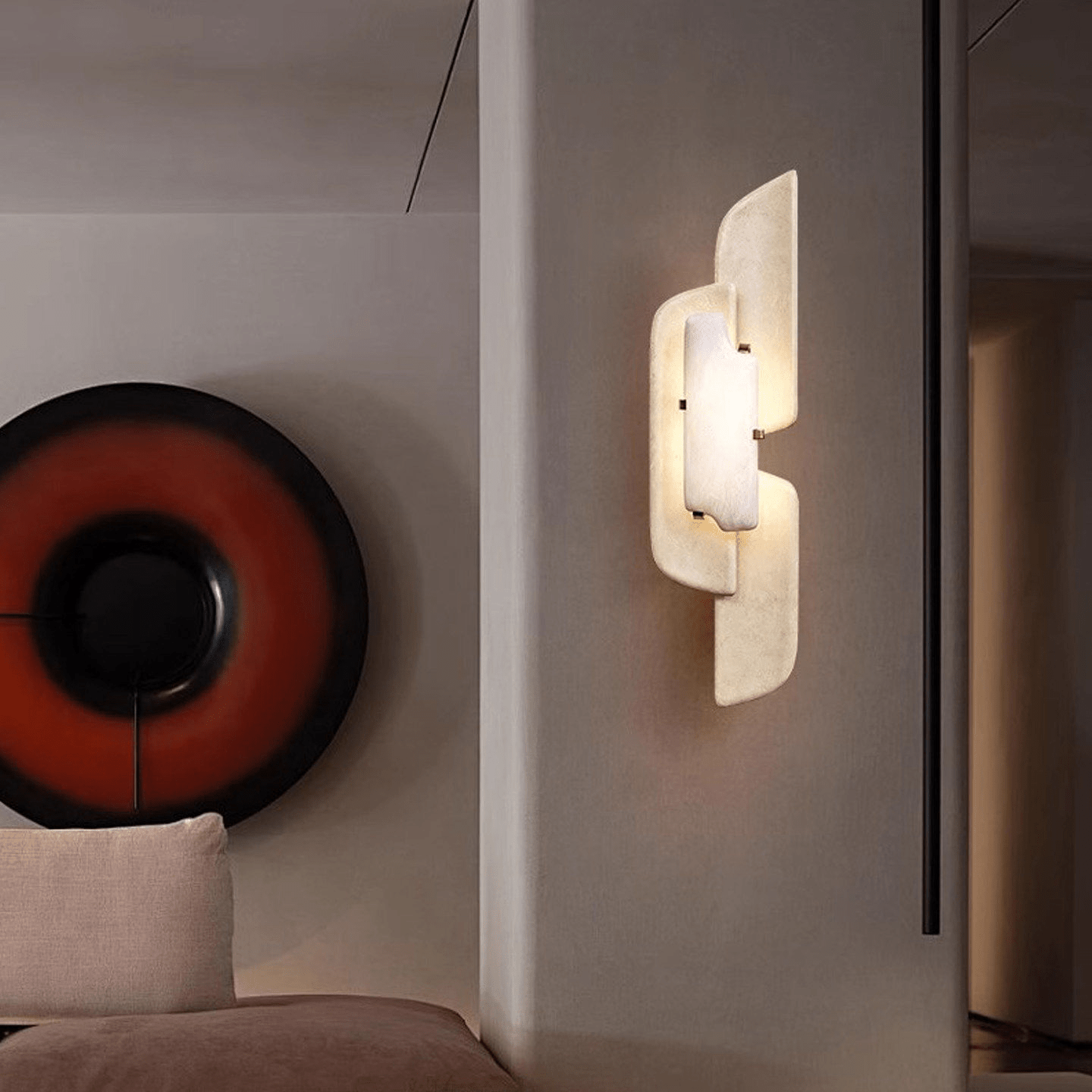 aurellin-sconce-anzaz-White Alabaster & Beige-2