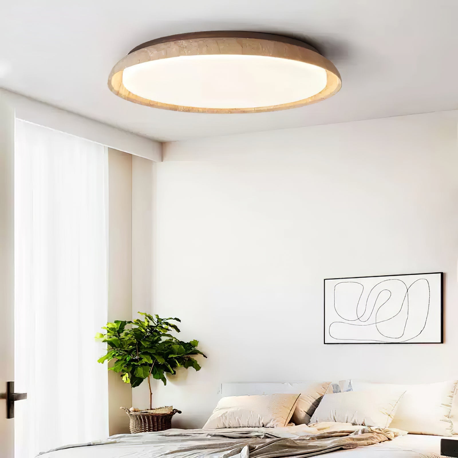 aureum-edge-ceiling-light-anzaz-Yellow Travertine & Walnut Color-2