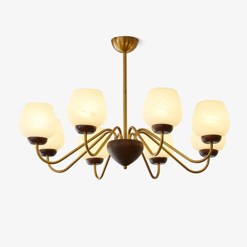 aurorium-chandelier-anzaz-Walnut color & Gold-1