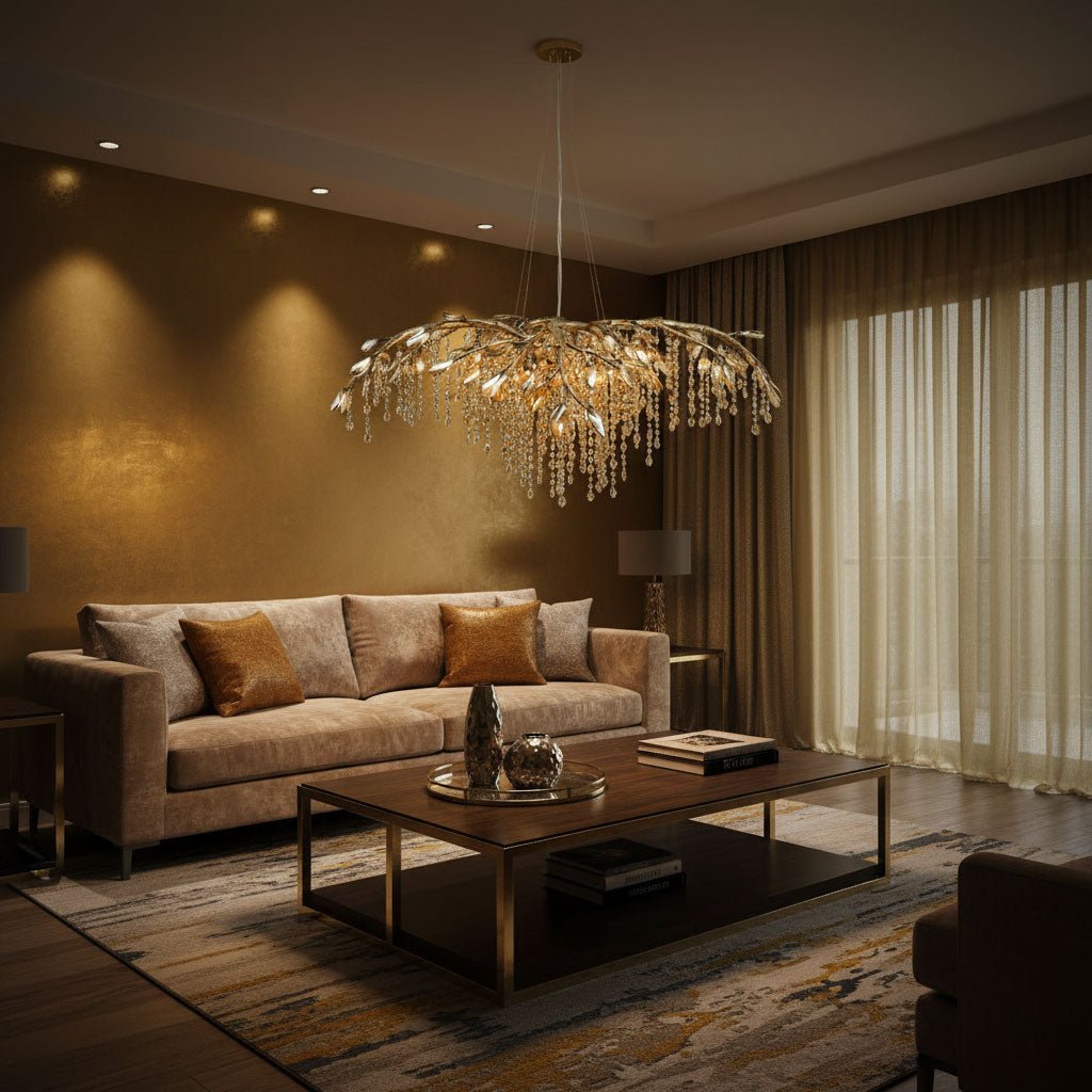 autumn-twilight-chandelier-anzaz-Antique gold & Amber-3