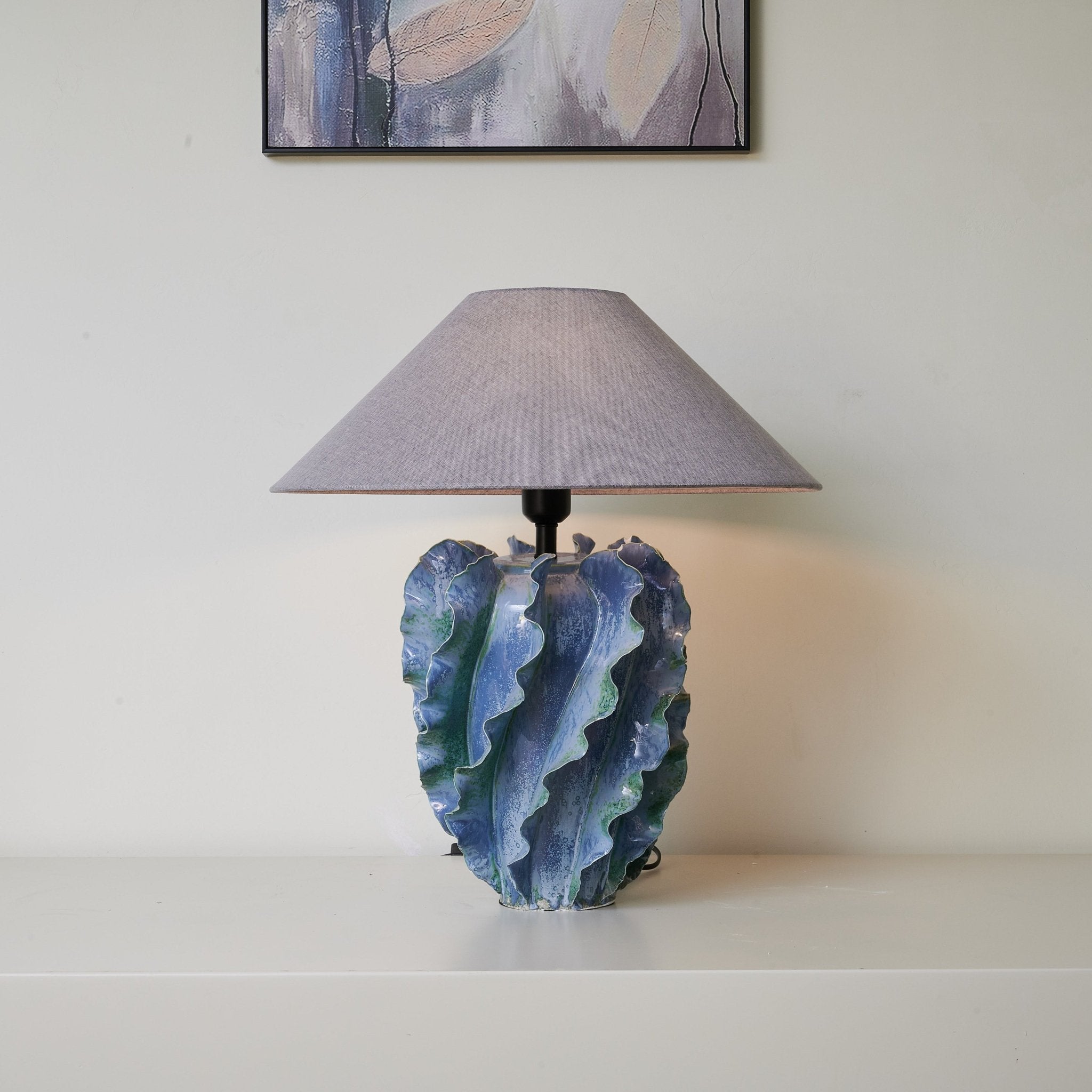 azure-wave-table-lamp-anzaz-Blue & Grey-3