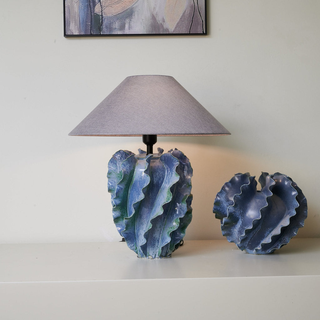 azure-wave-table-lamp-anzaz-Blue & Grey-2