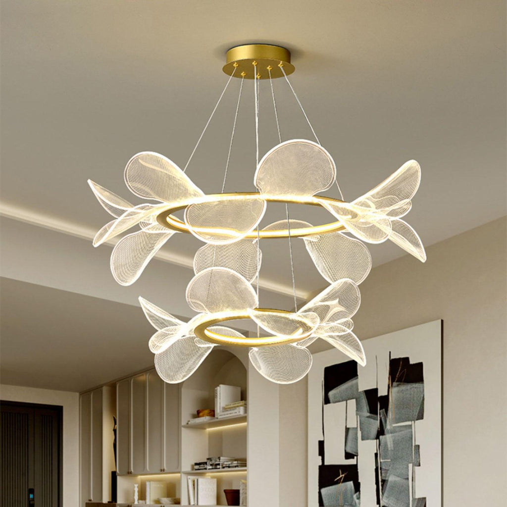 bain-flying-flowers-chandelier-anzaz-Gold & Transparent-4