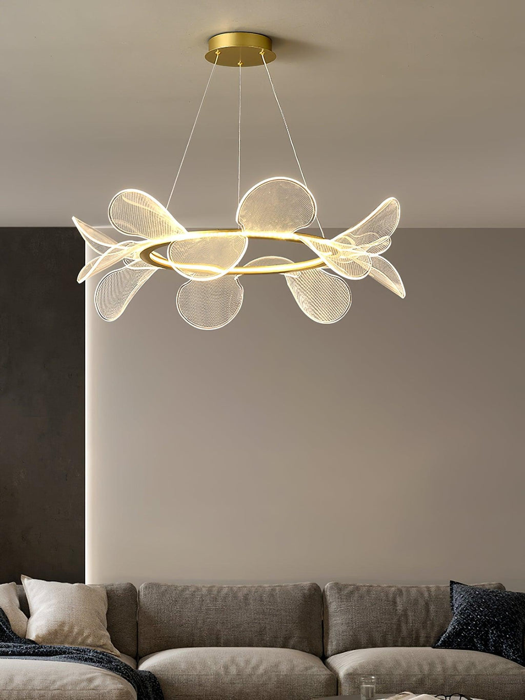 bain-flying-flowers-chandelier-anzaz-Gold & Transparent-5