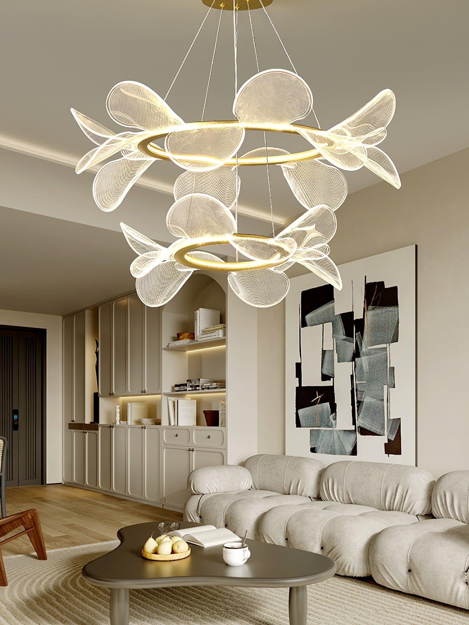 bain-flying-flowers-chandelier-anzaz-Gold & Transparent-6