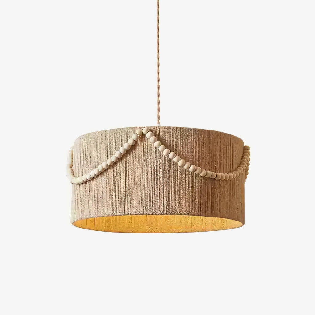 beaded-boho-pendant-lamp-anzaz-Natural jute rope-1