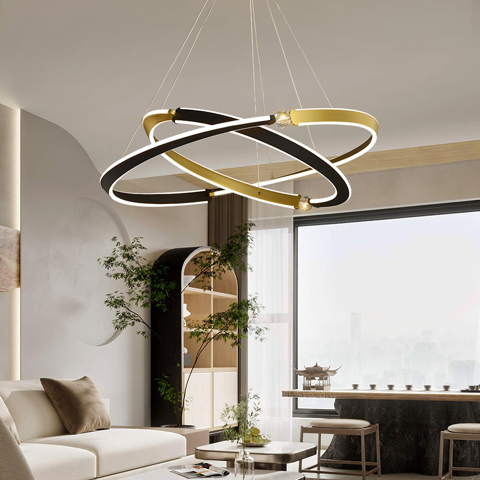 beliani-led-pendant-light-anzaz-Gold & Black-9