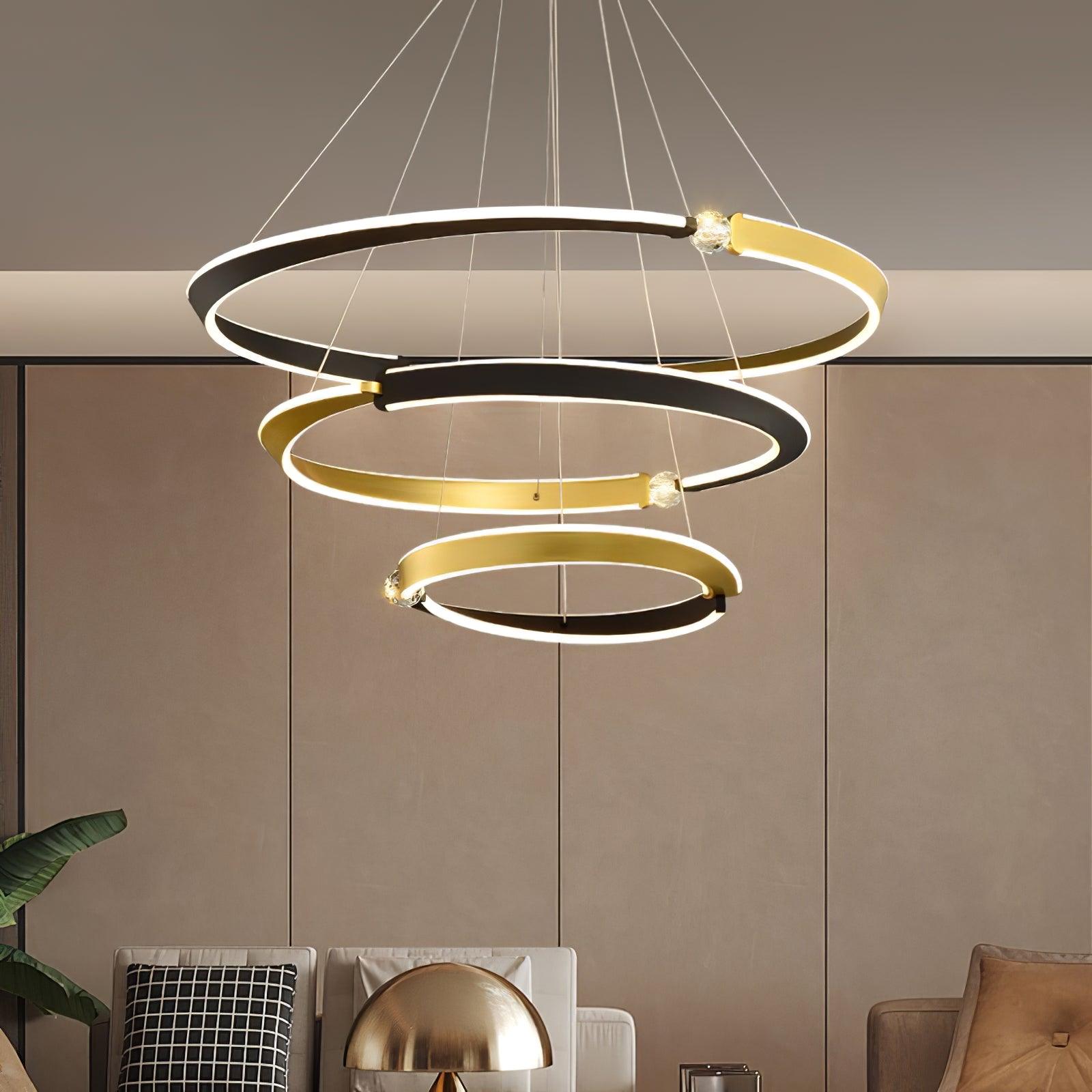 beliani-led-pendant-light-anzaz-Gold & Black-12