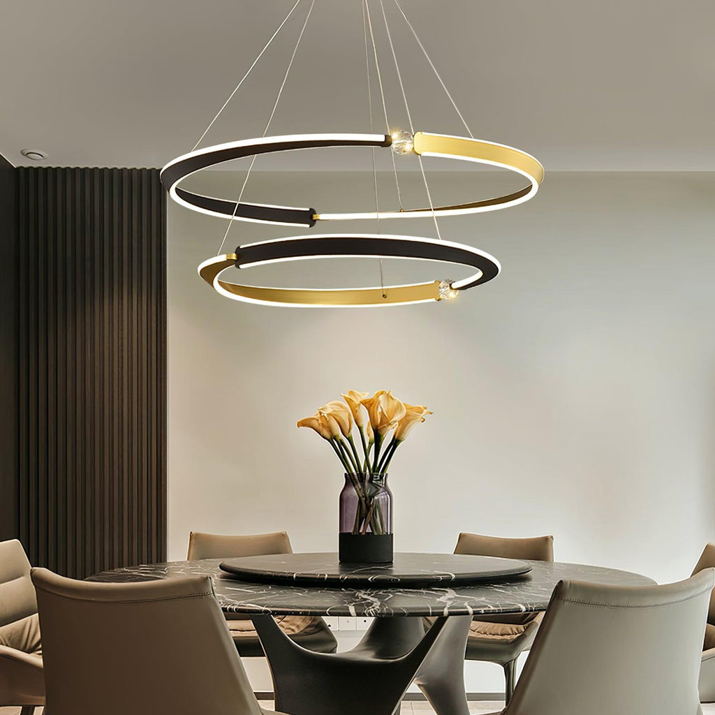beliani-led-pendant-light-anzaz-Gold & Black-5