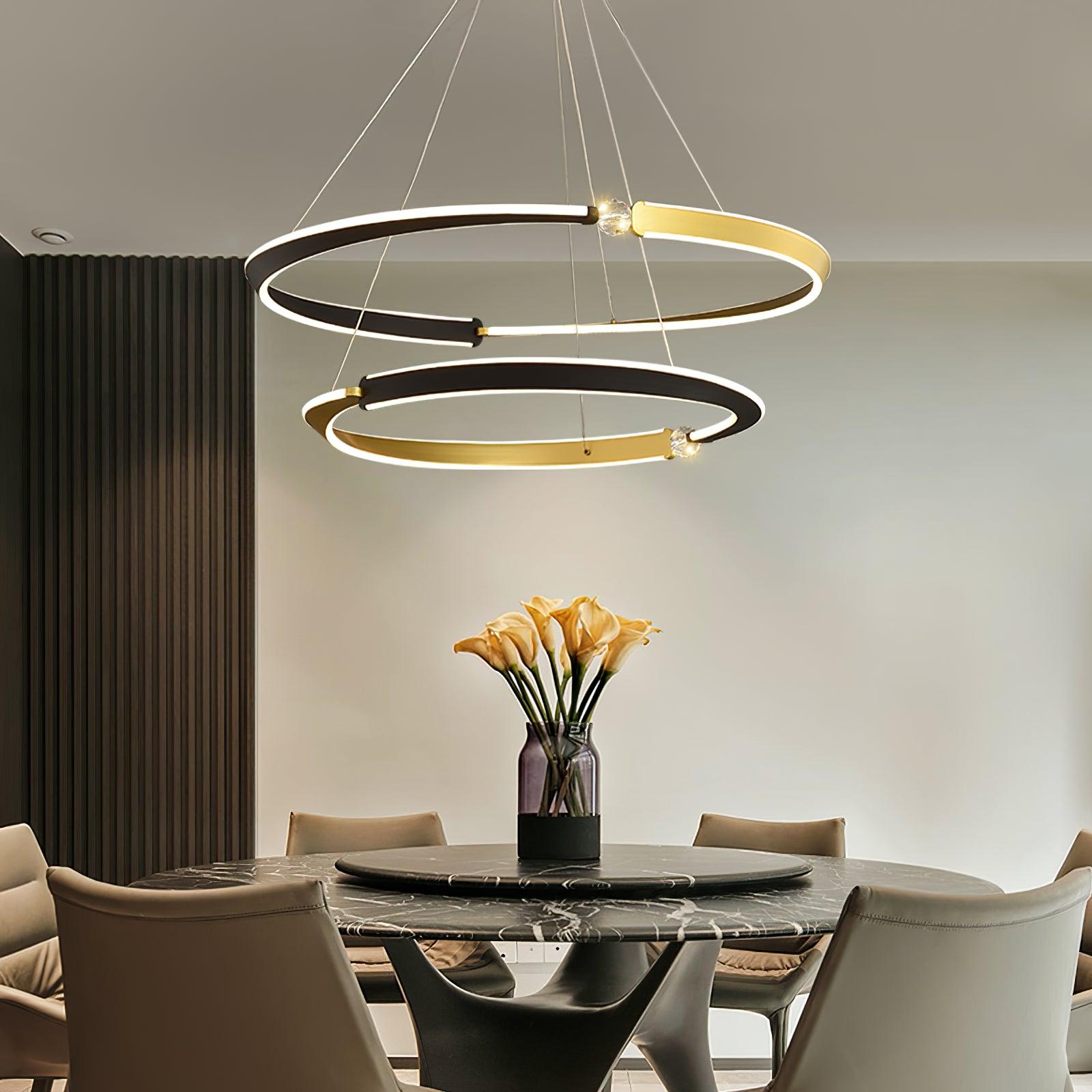 beliani-led-pendant-light-anzaz-Gold & Black-5