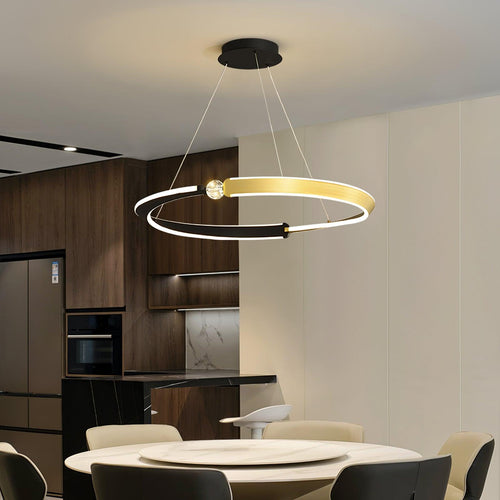 beliani-led-pendant-light-anzaz-Gold & Black-2