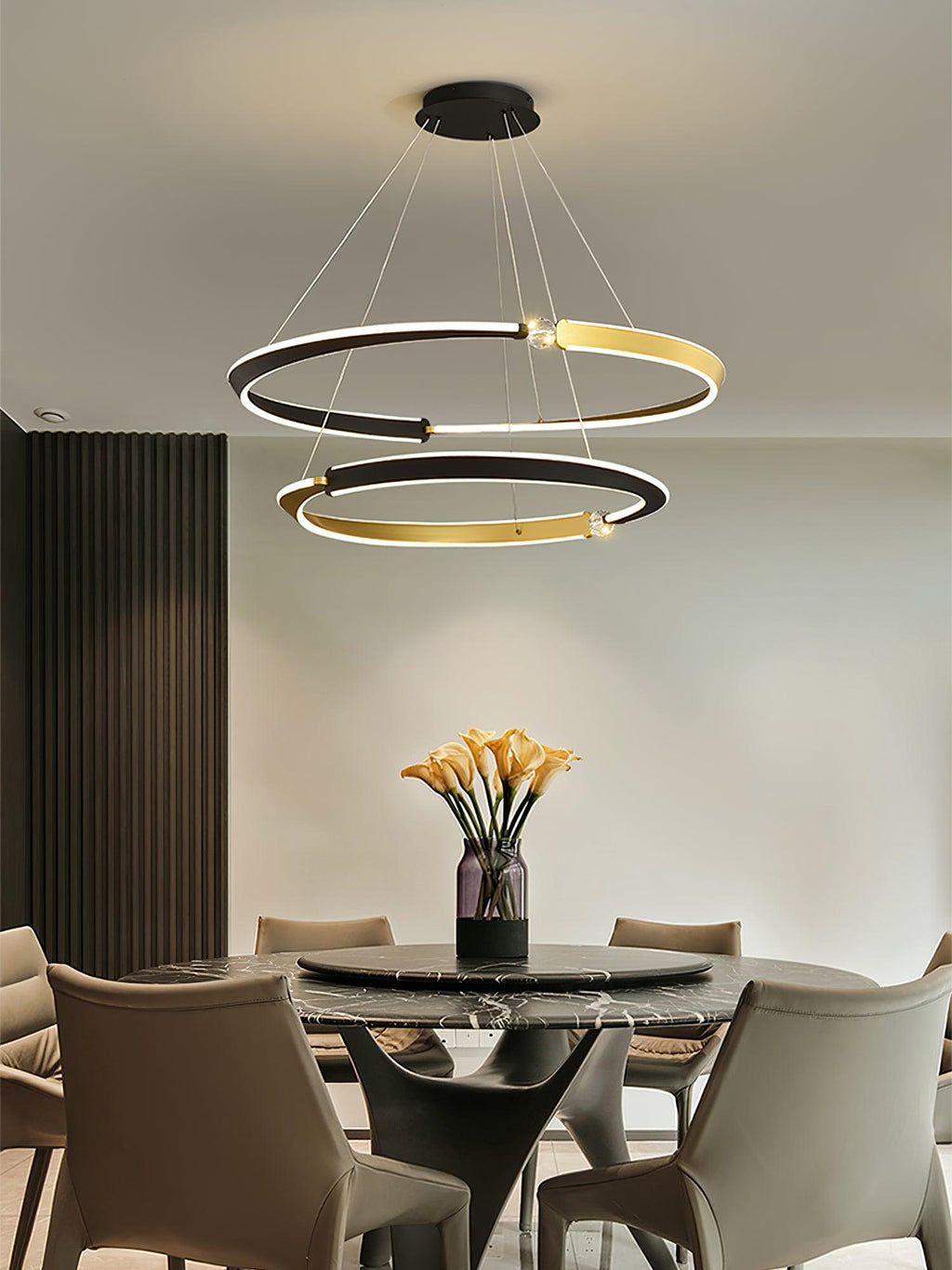 beliani-led-pendant-light-anzaz-Gold & Black-7