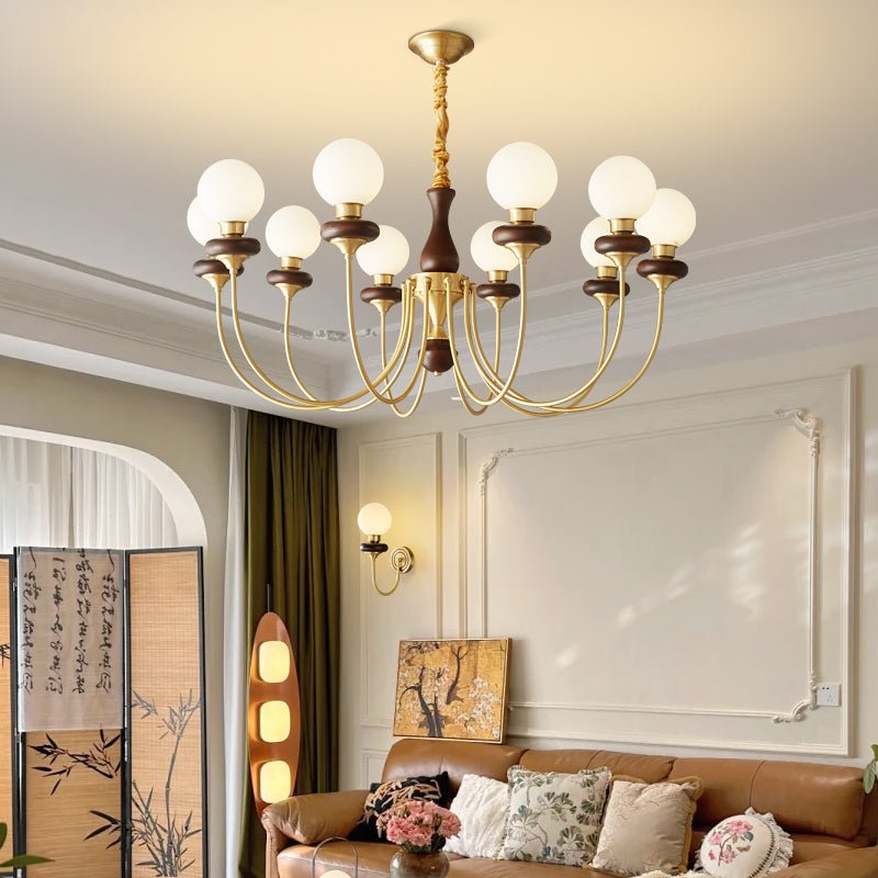 bellagio-arc-chandelier-anzaz-Walnut Color & Brass & White-2