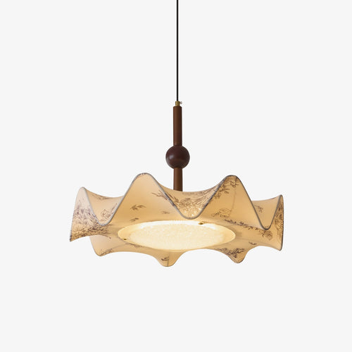 bellara-pendant-light-anzaz-Walnut color & Beige-1