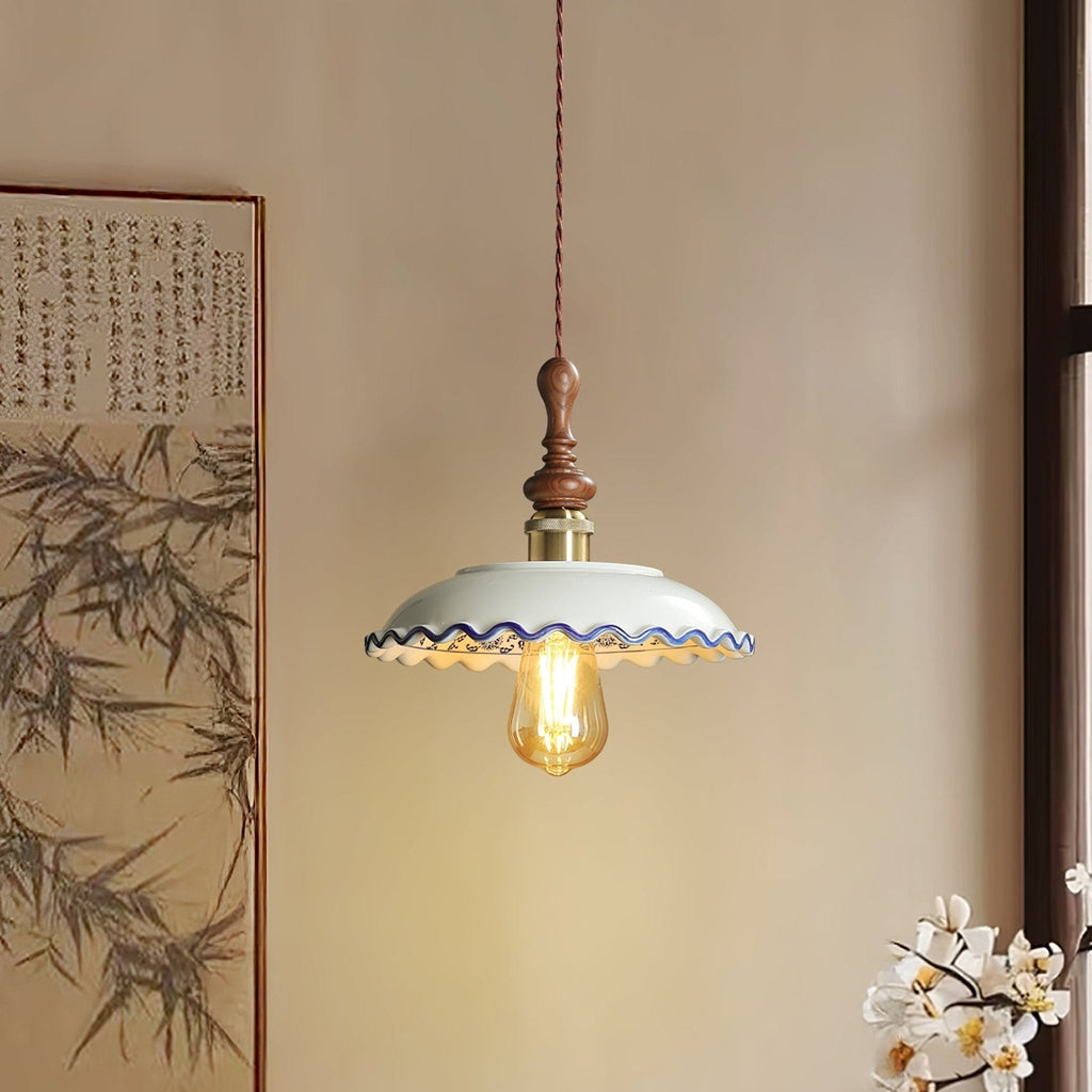 bellaria-ceramic-pendant-light-anzaz-Walnut color & Gold & White-2