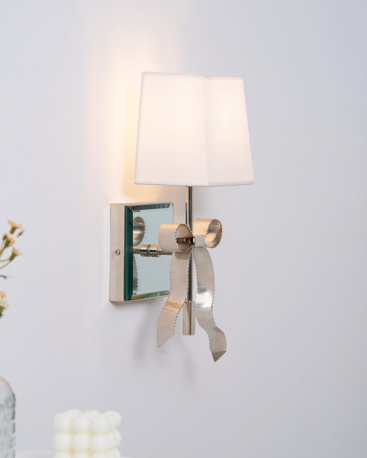 belle-bow-wall-sconce-anzaz-Polished Nickel & Gold & Black-4
