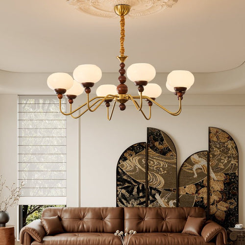 bellini-chandelier-anzaz-Walnut Color & Gold & White-2