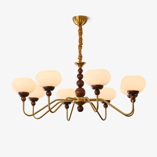bellini-chandelier-anzaz-Walnut Color & Gold & White-1