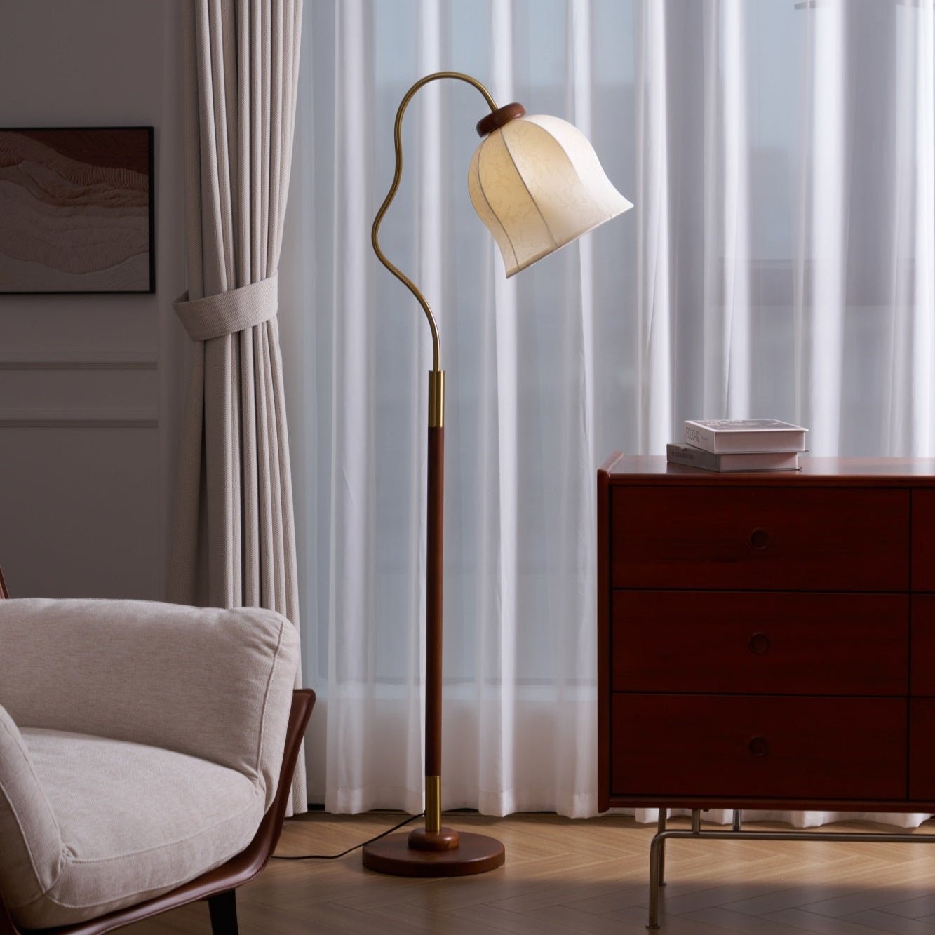 bellvine-floor-lamp-anzaz-Walnut Wood & White-3