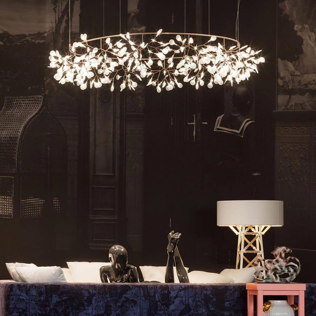 big-o-firefly-led-chandelier-anzaz-Warm Light & Rose gold-9