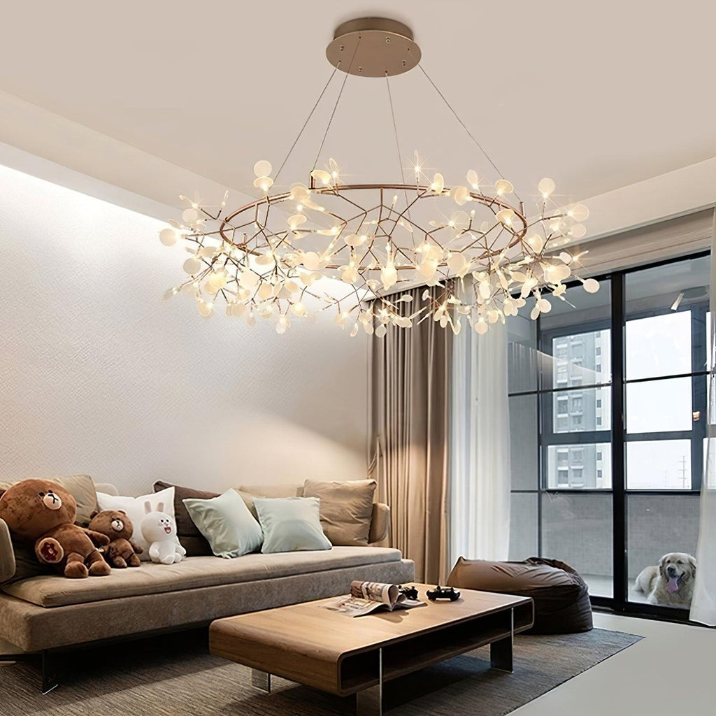 big-o-firefly-led-chandelier-anzaz-Warm Light & Rose gold-10