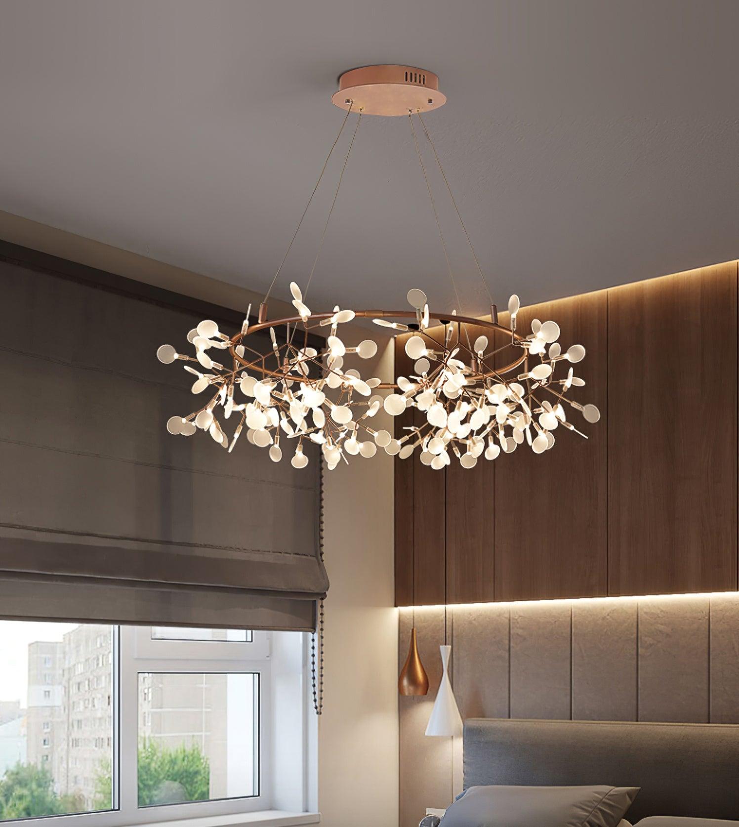 big-o-firefly-led-chandelier-anzaz-Warm Light & Rose gold-6