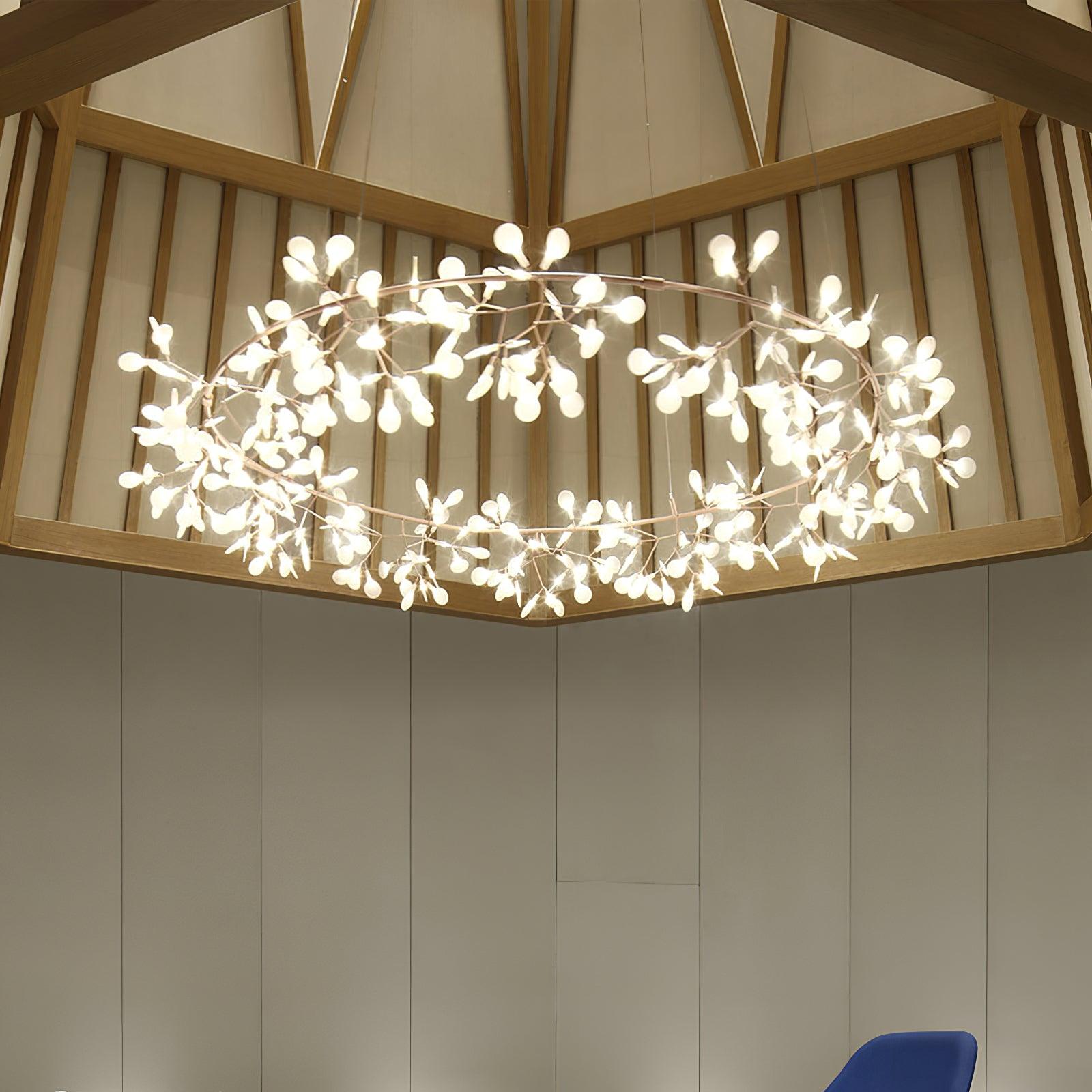 big-o-firefly-led-chandelier-anzaz-Warm Light & Rose gold-8