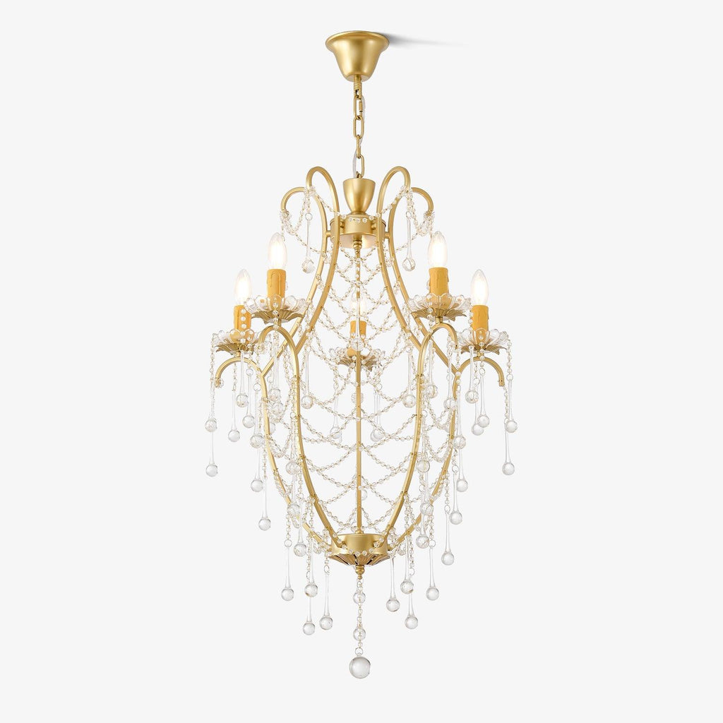 birdcage-chandelier-anzaz-Gold & Clear-1