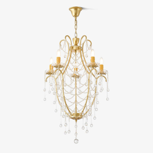 birdcage-chandelier-anzaz-Gold & Clear-1