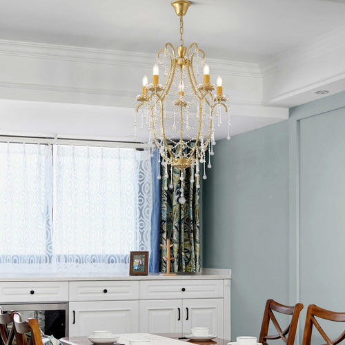 birdcage-chandelier-anzaz-Gold & Clear-2