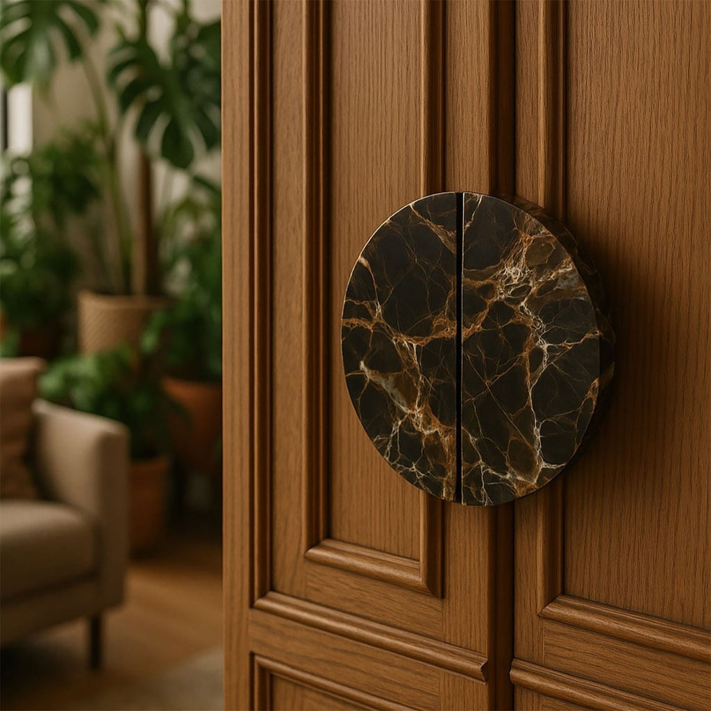 coffee-marble-door-handle-anzaz-Value A: Wood / Cabinet Door-2