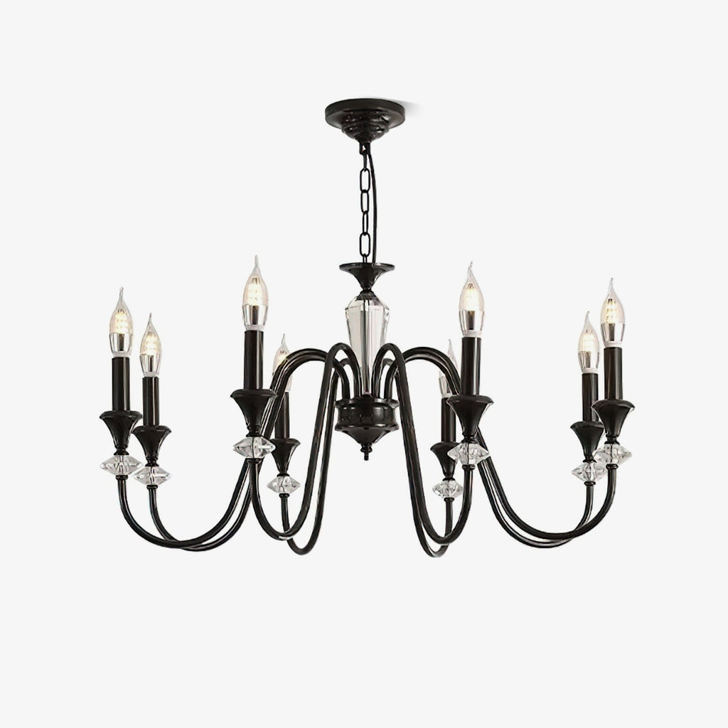 noir-candelabra-chandelier-anzaz-Black & Clear-1