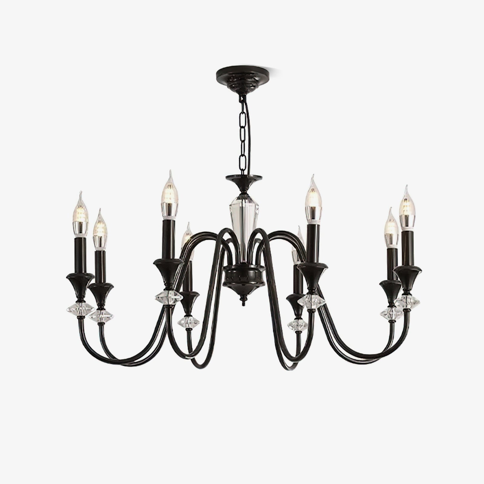 noir-candelabra-chandelier-anzaz-Black & Clear-1
