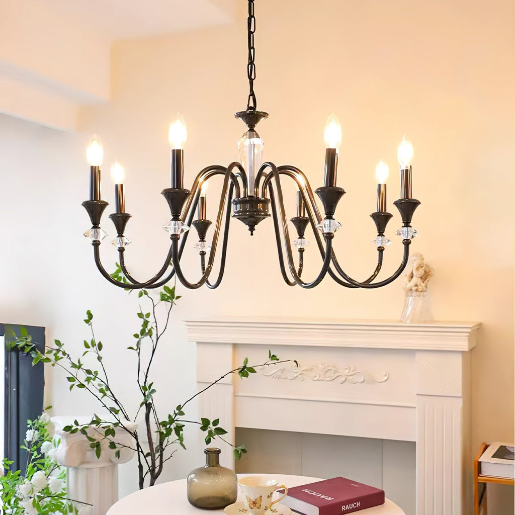 noir-candelabra-chandelier-anzaz-Black & Clear-2