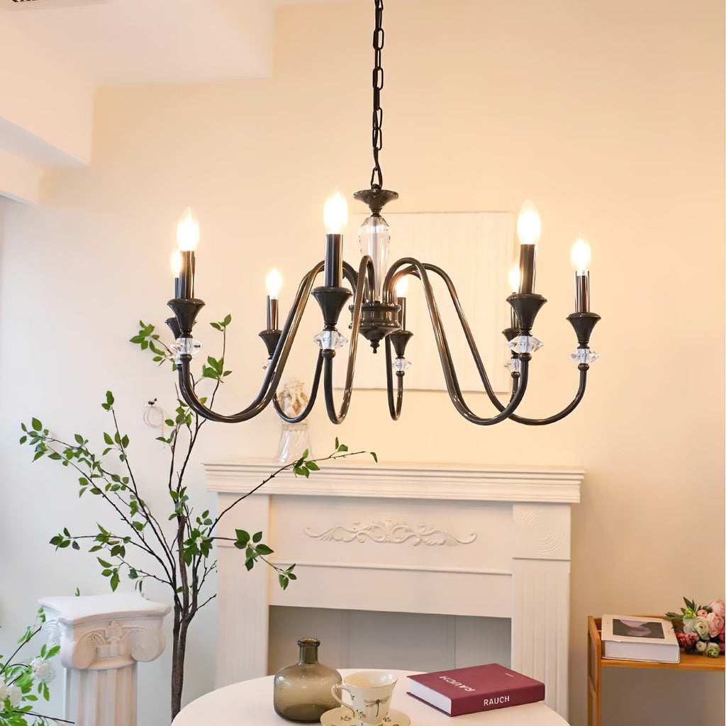 noir-candelabra-chandelier-anzaz-Black & Clear-3
