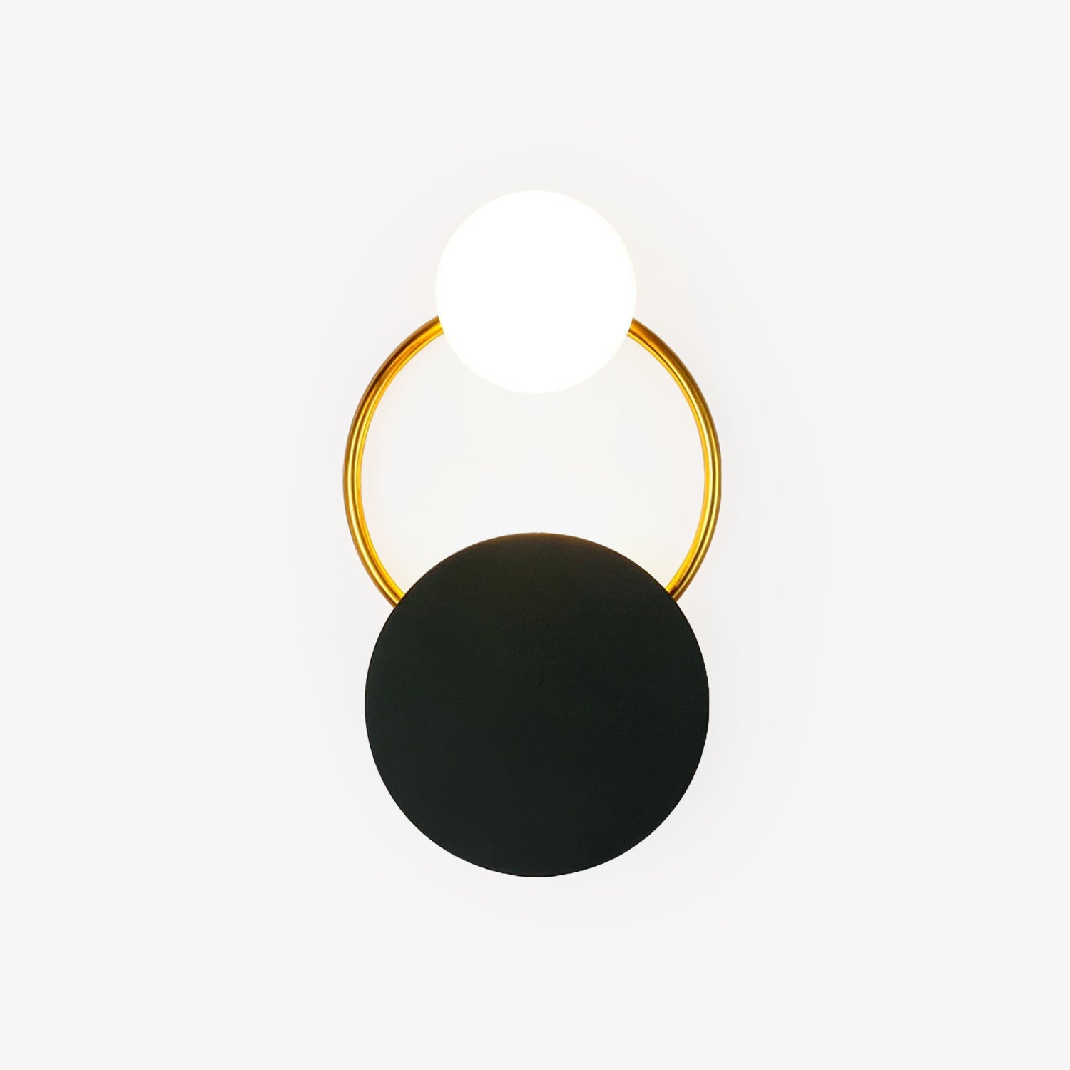 black-circular-rings-wall-lamp-anzaz-Gold & Black-1