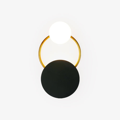 black-circular-rings-wall-lamp-anzaz-Gold & Black-1