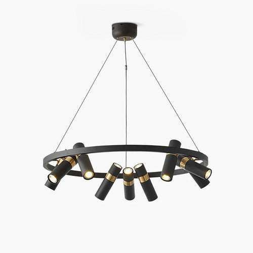 black-mutil-pipe-chandelier-anzaz-Black & Gold-1