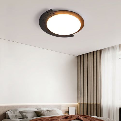 blackhole-stone-ceiling-light-anzaz-Black Travertine & Dark walnut-2