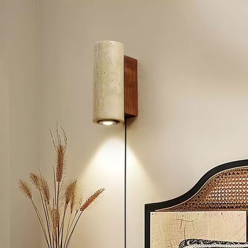 blend-plug-in-wall-sconce-anzaz-Walnut Color & Warm Light-2