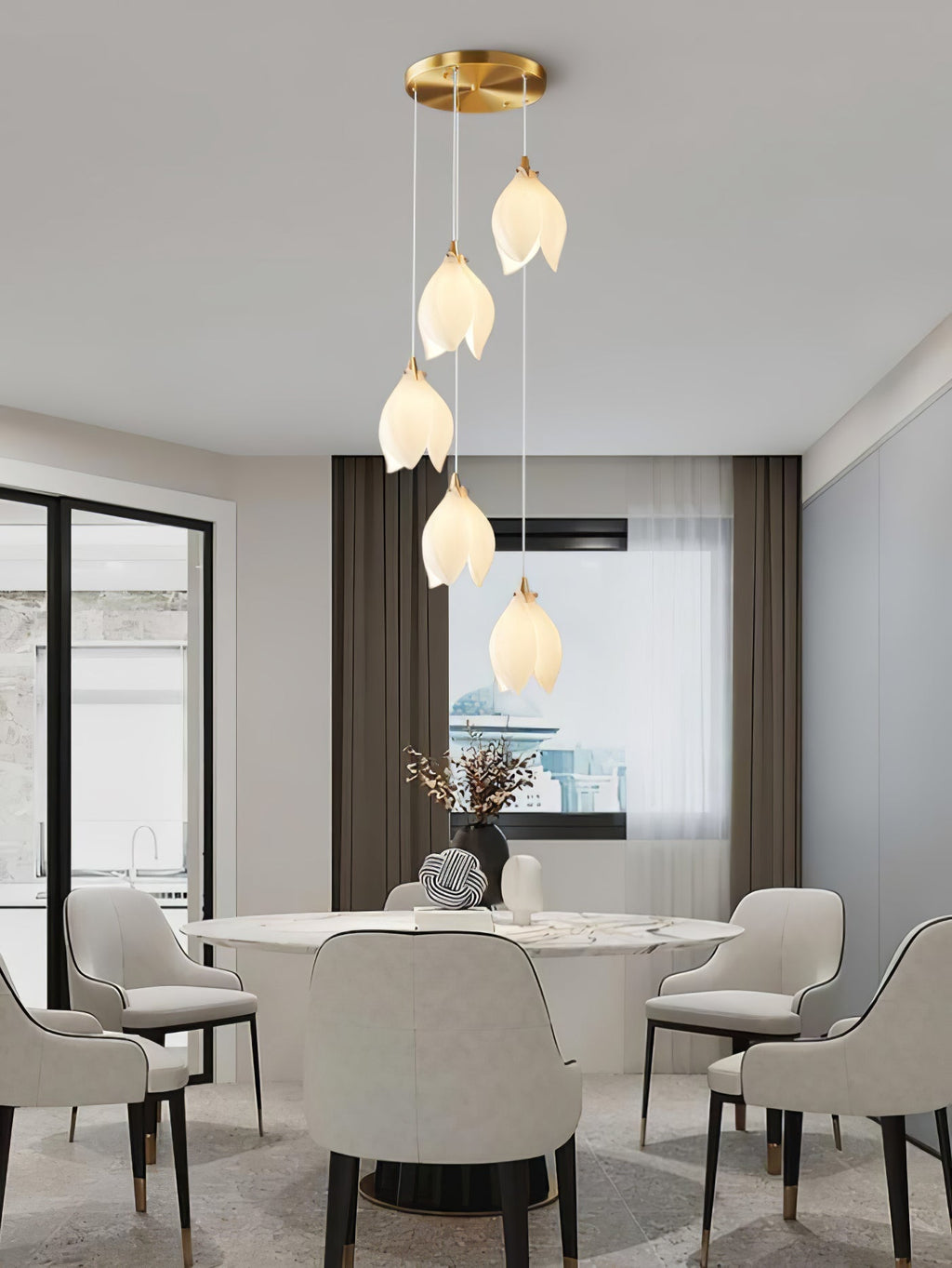 ceramic-flower-pendant-light-anzaz-Large ∅ 5.9″ x H 8.7″-35