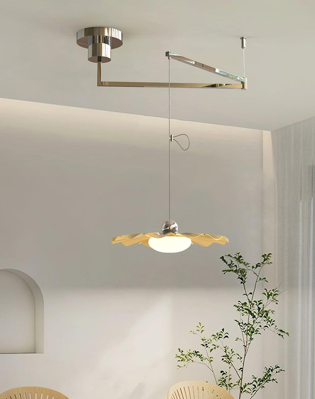 blooming-flower-pendant-light-anzaz-Chrome & White-7