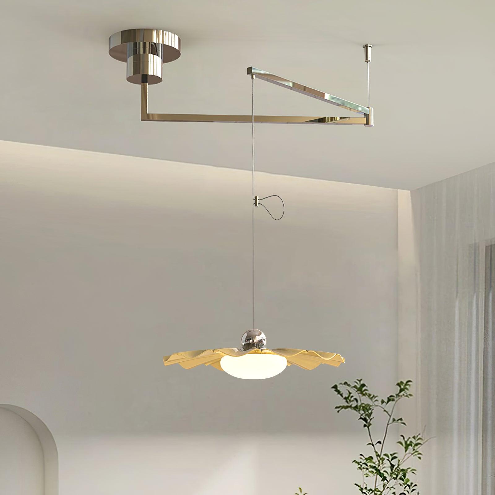 blooming-flower-pendant-light-anzaz-Chrome & White-2