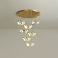 blossom-double-horn-chandelier-anzaz-Gold & White-12