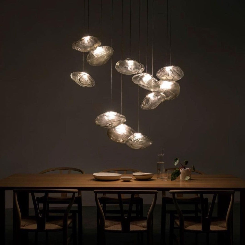 blown-glass-mesh-pendant-light-anzaz-Amber glass-55