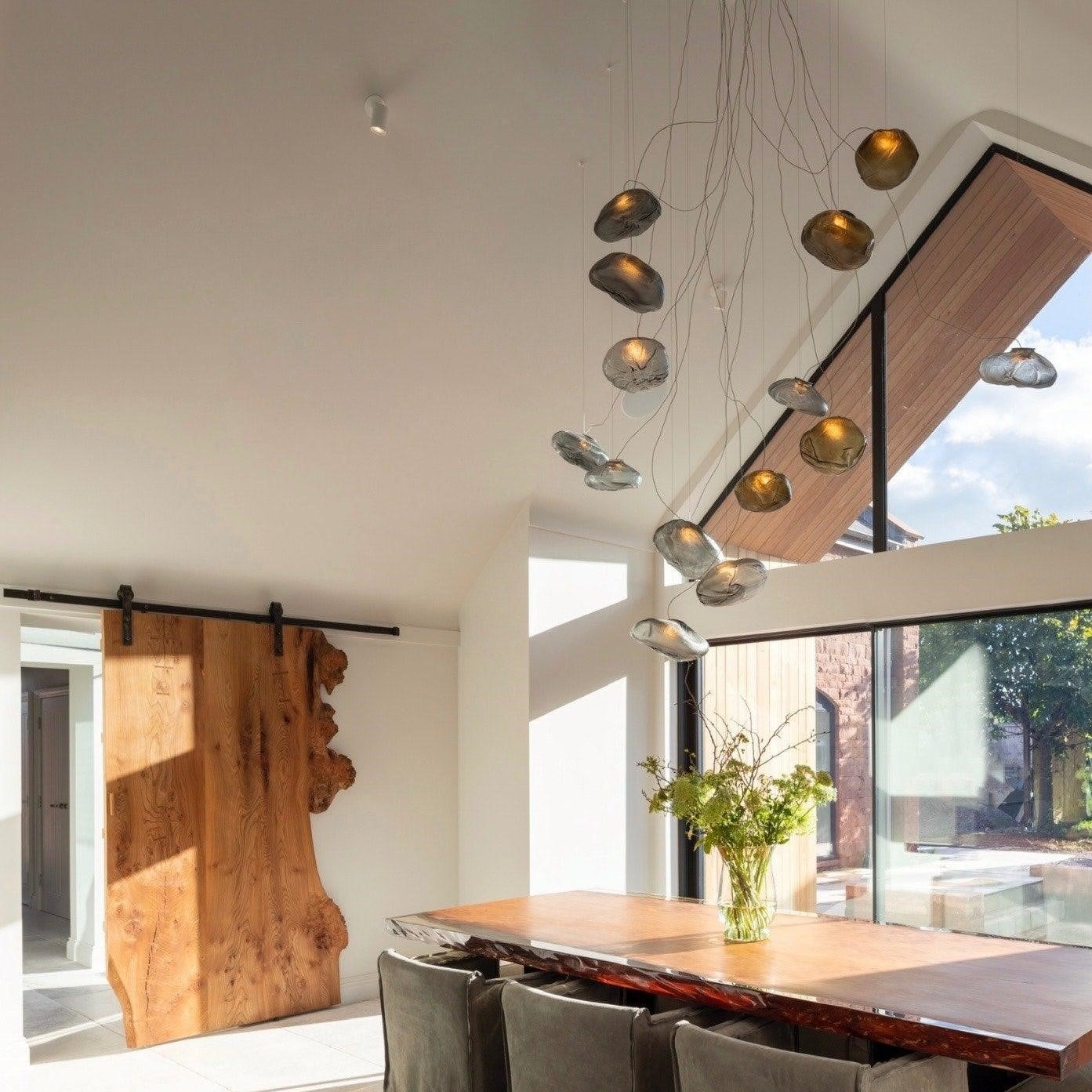 blown-glass-mesh-pendant-light-anzaz-Amber glass-59