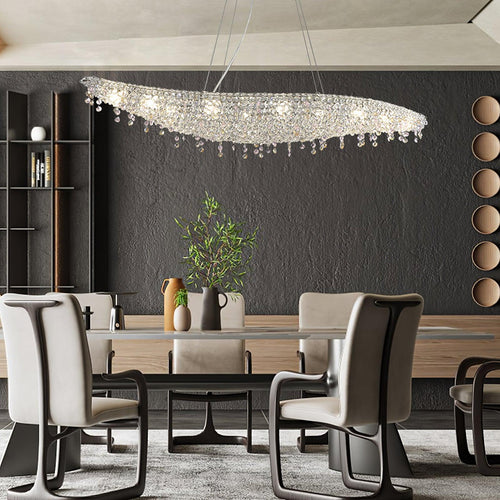 boat-crystal-chandelier-anzaz-Clear crystal & Chrome-2